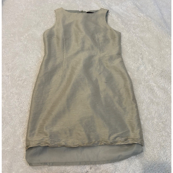 J.G. Hook Dresses & Skirts - J.G. Hook VTG Sage Green Plaid Dress Silk Sz 12 CottageCore Clean Ballet Girl